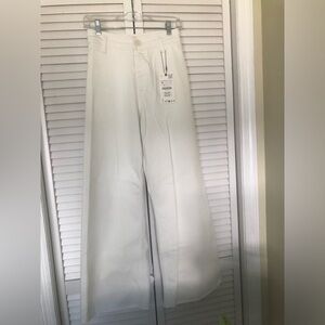 Zara White Slim Fit Pants